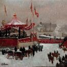 Frits Thaulow's painting "The Royal Family's arrival in Kristiania 25 November 1905". To be exhibited in Oslo. Published 12.01.2012. Handout picture from the Royal Court. For editorial use only, not for sale. Photo: Jan Haug / The Royal Court. Size 2220 x 1900 px and 1,24 Mb.